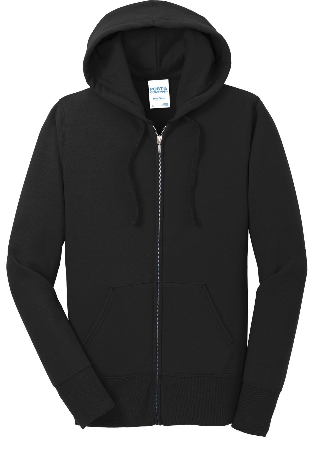 Port & Company ® Ladies Core Fleece Full-Zip Hooded Sweatshirt LPC78ZH XS-4XL - Picture 20 of 51