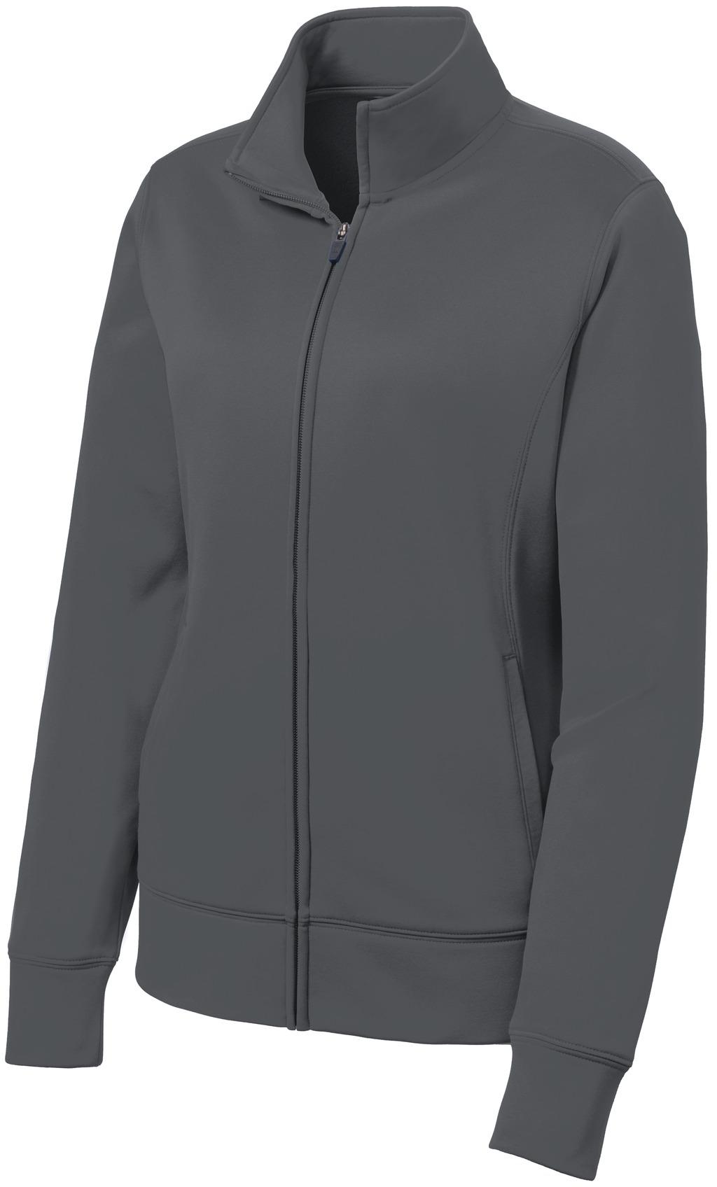 Sport-Tek ® Ladies Sport-Wick ® Fleece Full-Zip Jacket LST241 Ladies XS-4XL - Picture 10 of 41