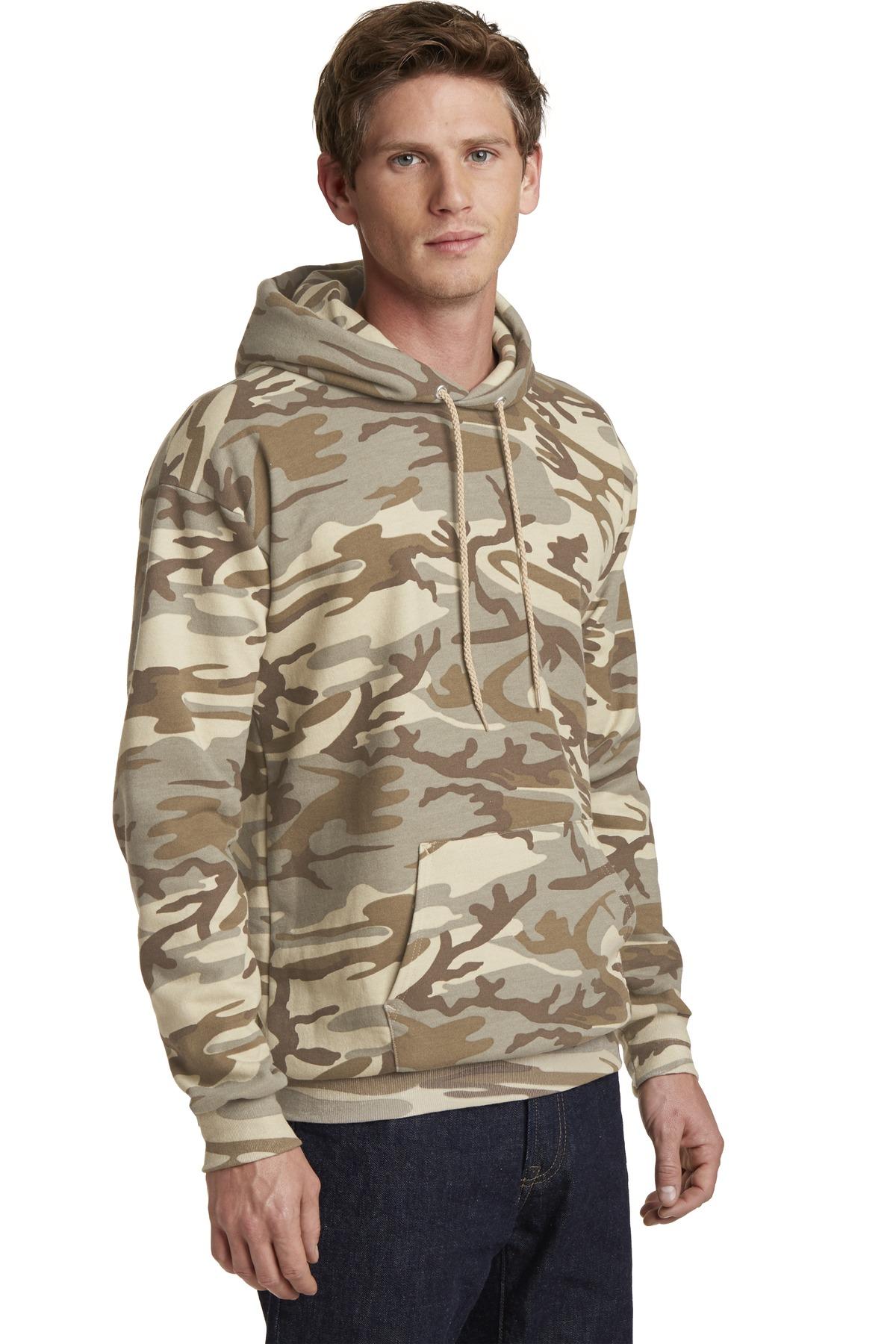 Port & Company ® Core Fleece Camo Pullover Hooded Sweatshirt PC78HC Sizes S-4XL