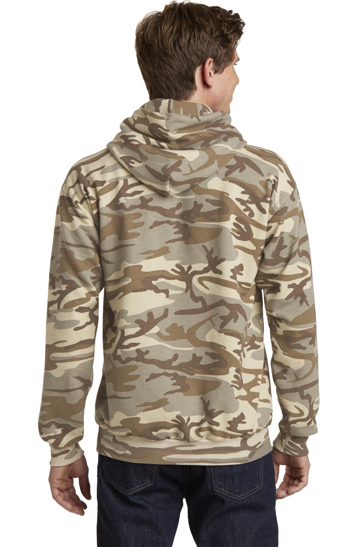 Port & Company ® Core Fleece Camo Pullover Hooded Sweatshirt PC78HC Sizes S-4XL