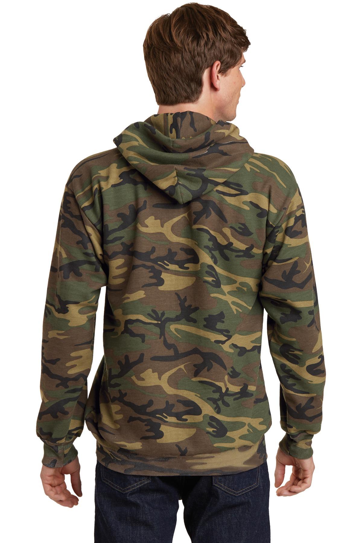 Port & Company ® Core Fleece Camo Pullover Hooded Sweatshirt PC78HC Sizes S-4XL