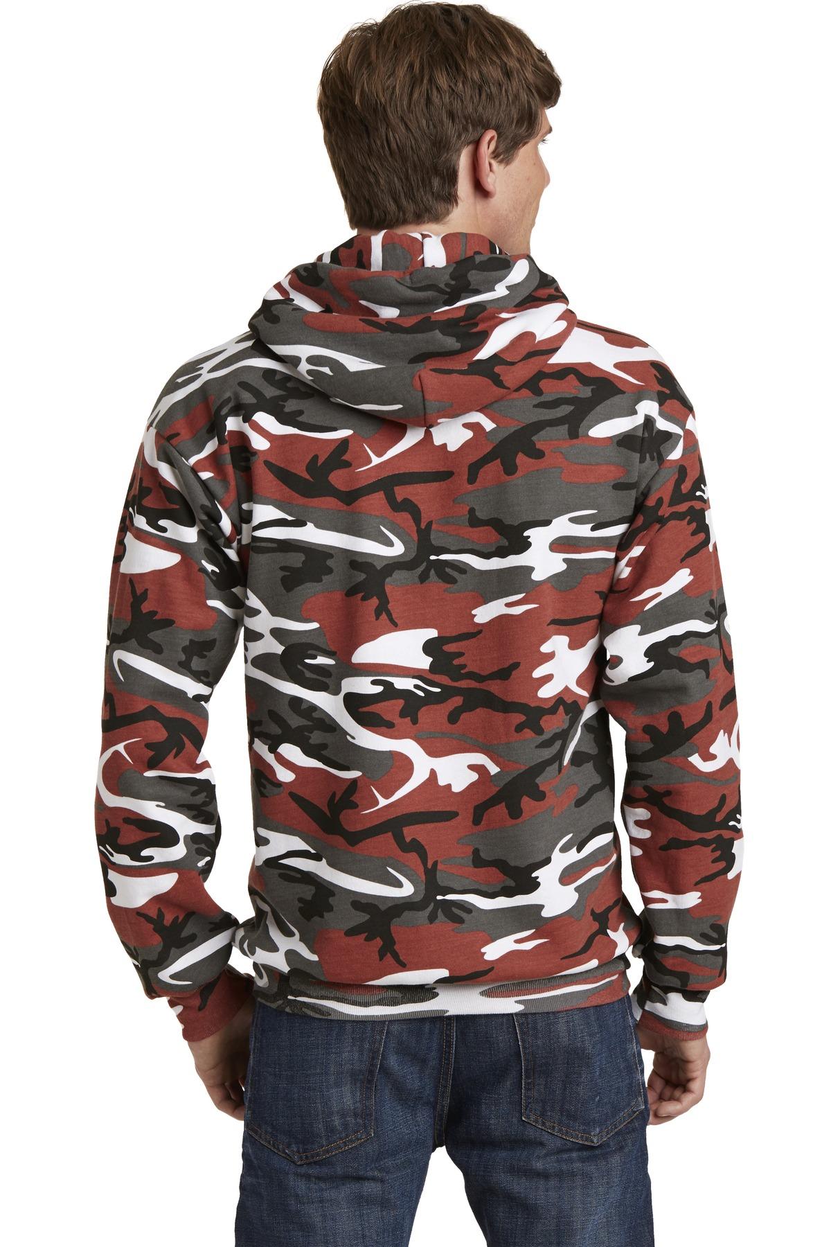 Port & Company ® Core Fleece Camo Pullover Hooded Sweatshirt PC78HC Sizes S-4XL