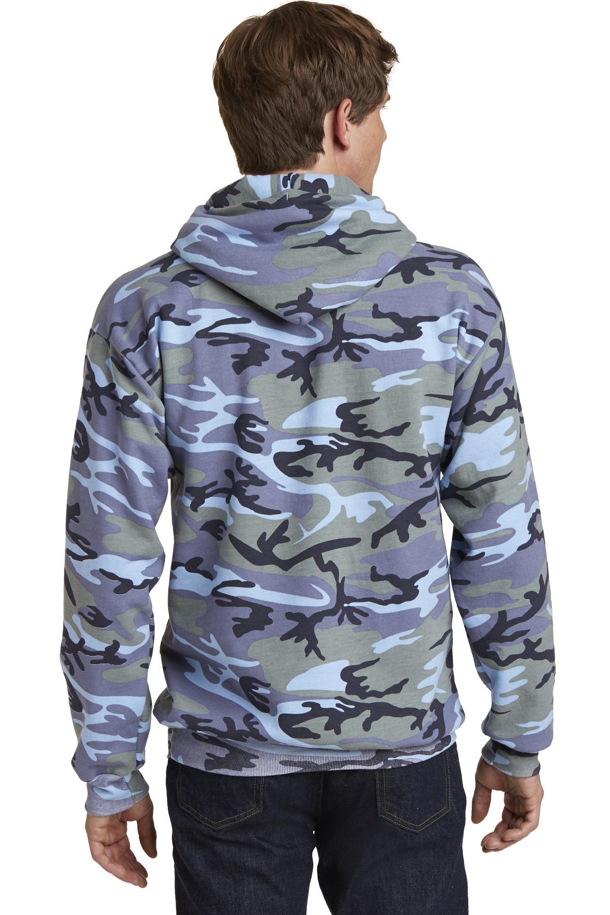 Port & Company ® Core Fleece Camo Pullover Hooded Sweatshirt PC78HC Sizes S-4XL