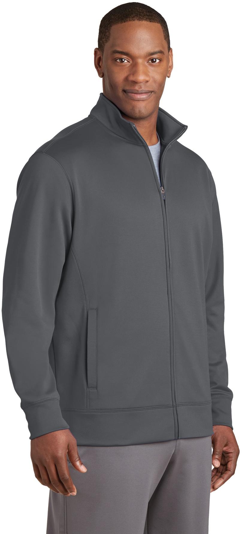 Sport-Tek ® Sport-Wick ® Fleece Full-Zip Jacket ST241 Mens Sizes XS-4XL - Picture 9 of 47