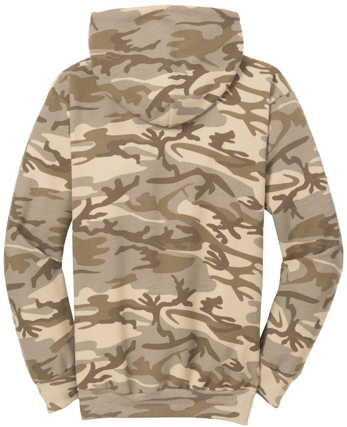 Port & Company ® Core Fleece Camo Pullover Hooded Sweatshirt PC78HC Sizes S-4XL