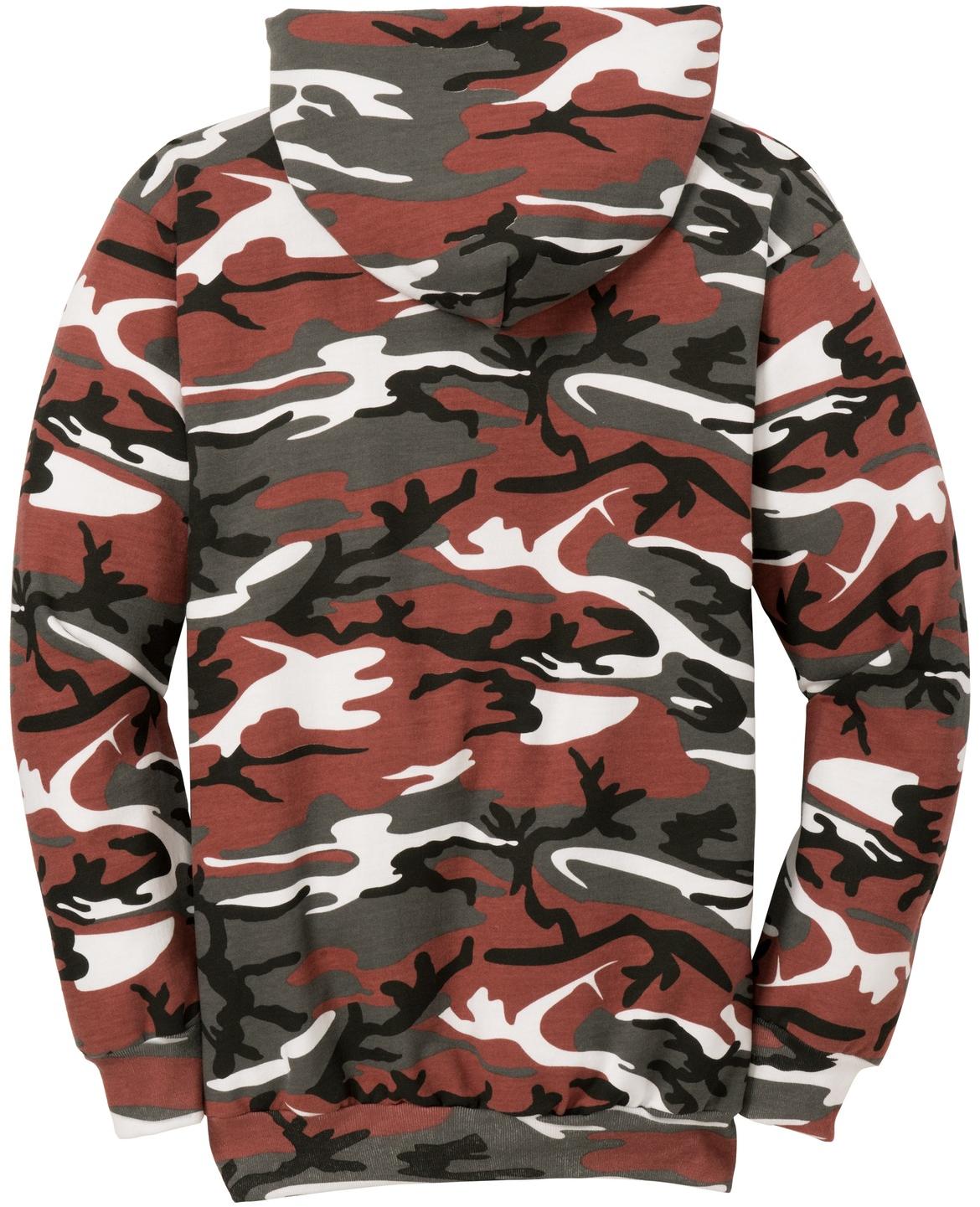 Port & Company ® Core Fleece Camo Pullover Hooded Sweatshirt PC78HC Sizes S-4XL