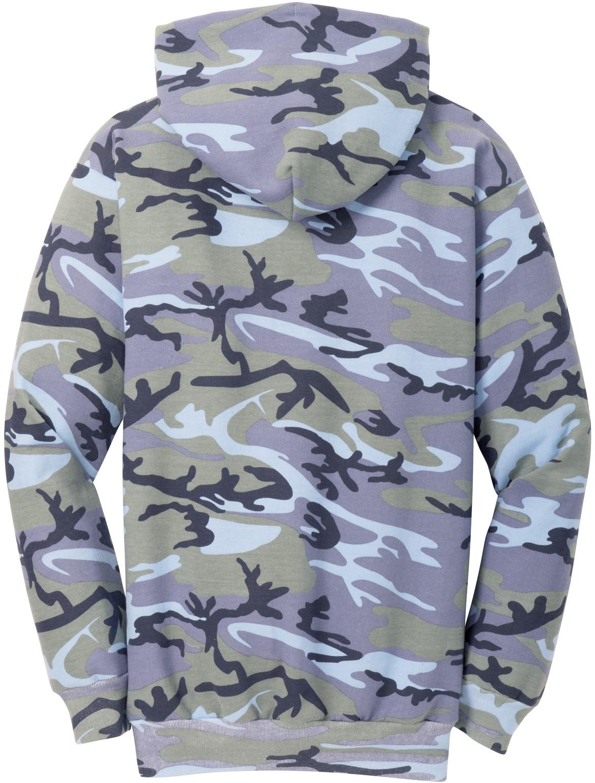 Port & Company ® Core Fleece Camo Pullover Hooded Sweatshirt PC78HC Sizes S-4XL