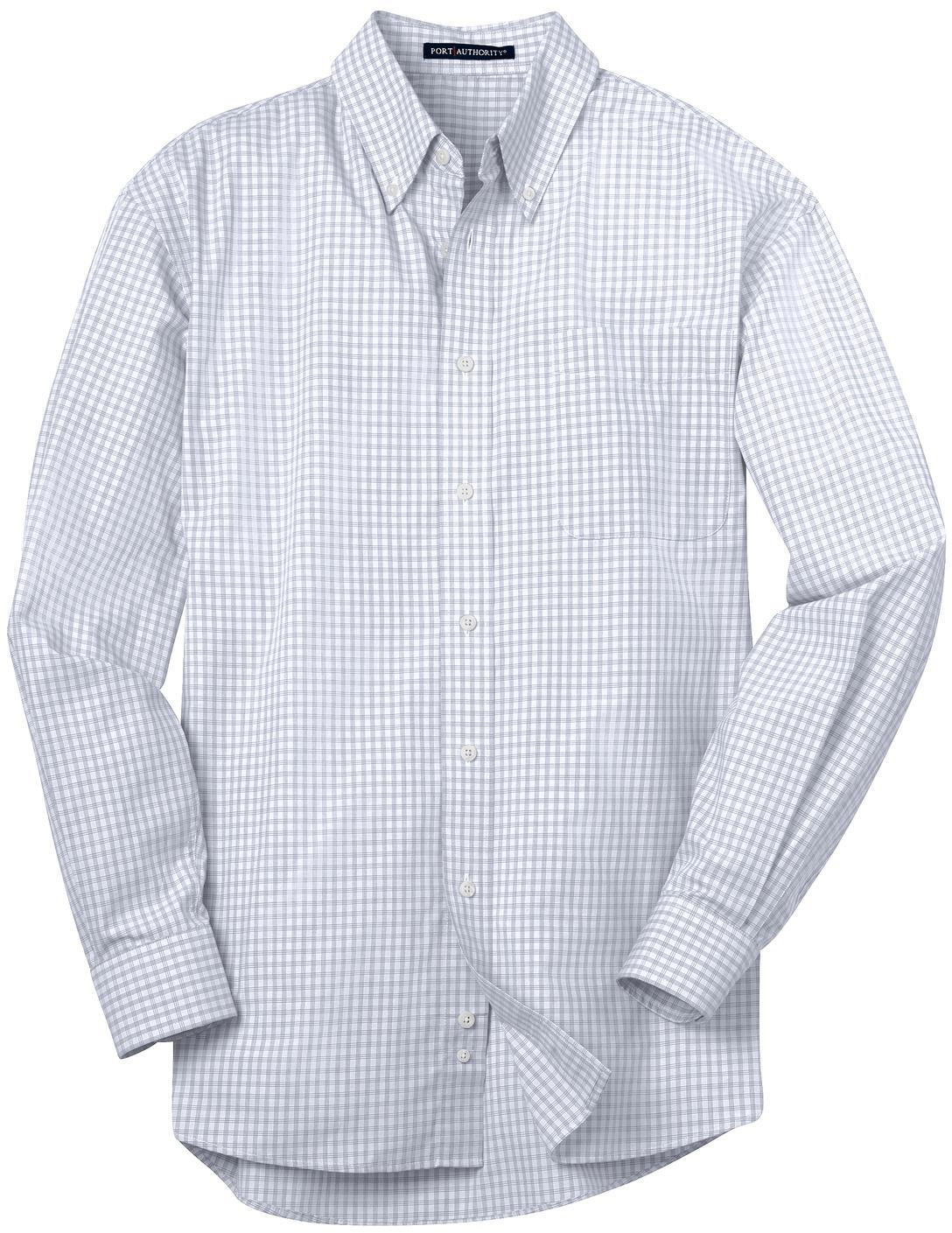 Camisa Port Authority ® patrón a cuadros fácil cuidado S639 para hombre tallas XS-4XL - Imagen 18 de 19