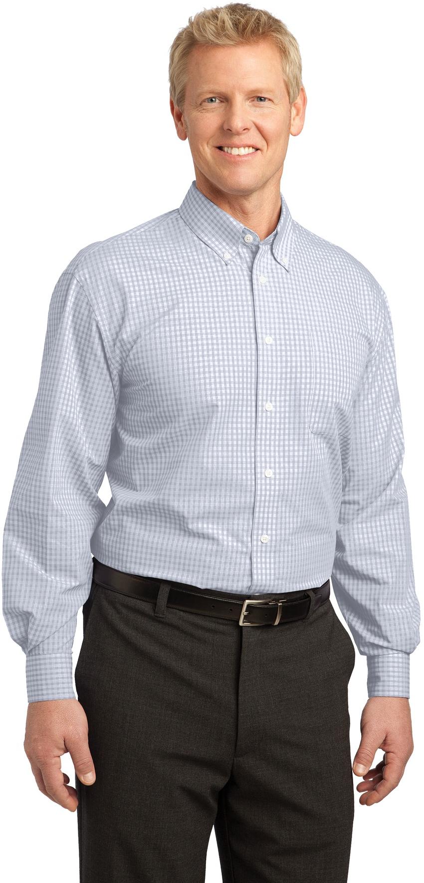 Camisa Port Authority ® patrón a cuadros fácil cuidado S639 para hombre tallas XS-4XL - Imagen 15 de 19