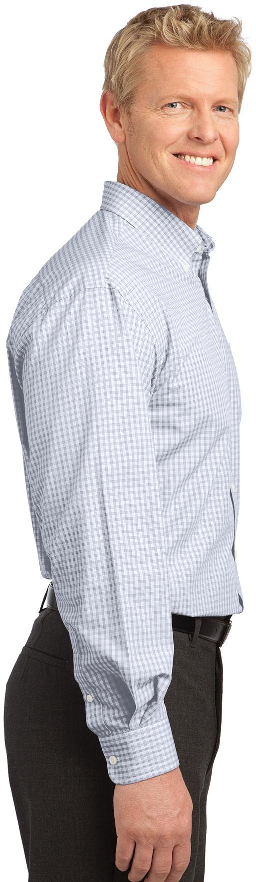 Camisa Port Authority ® patrón a cuadros fácil cuidado S639 para hombre tallas XS-4XL - Imagen 16 de 19