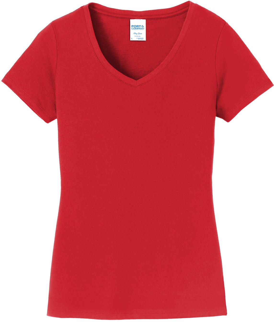 Port & Company ® Ladies Fan Favorite V-Neck Tee LPC450V Ladies Sizes XS-4XL