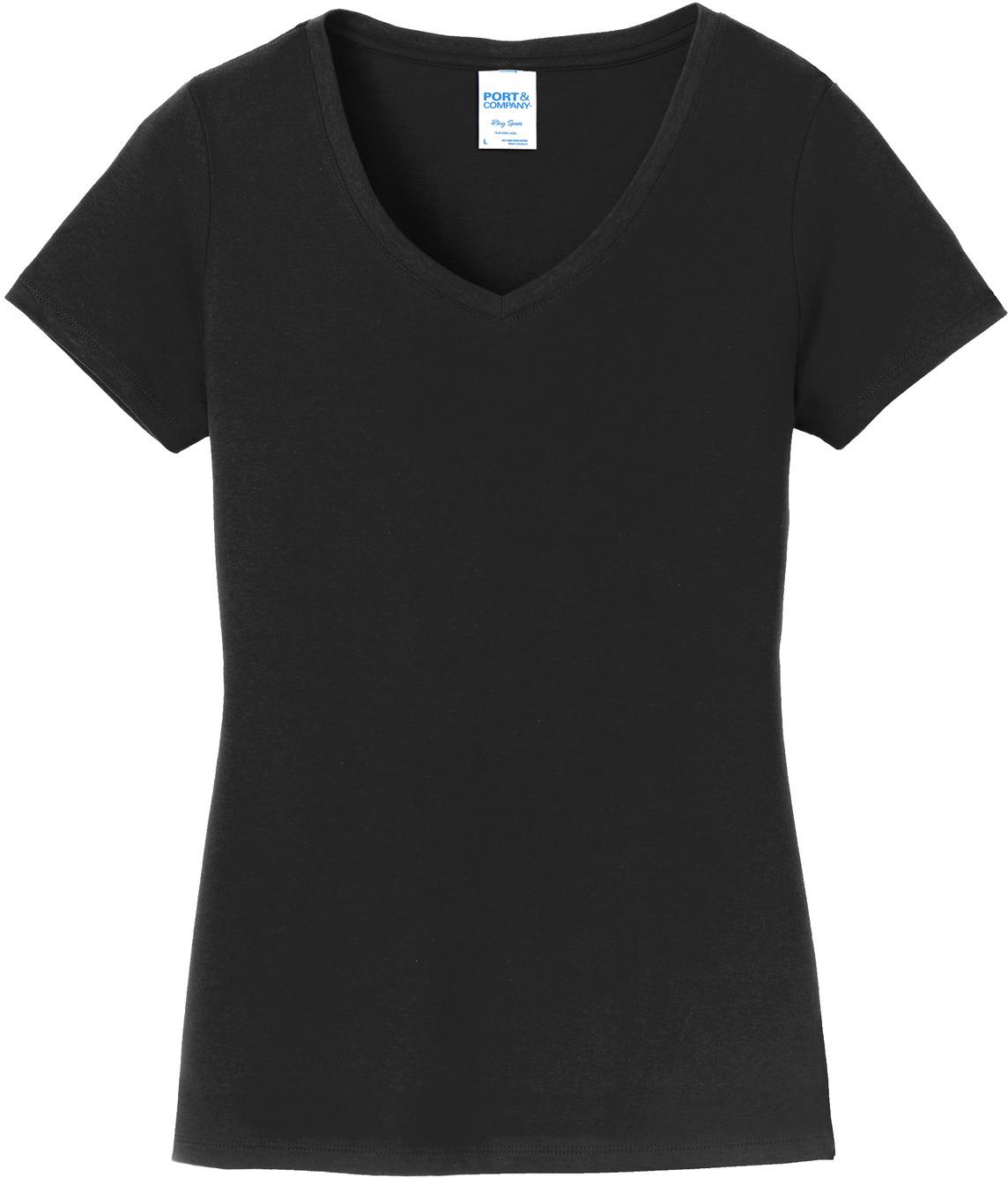 Port & Company ® Ladies Fan Favorite V-Neck Tee LPC450V Ladies Sizes XS-4XL