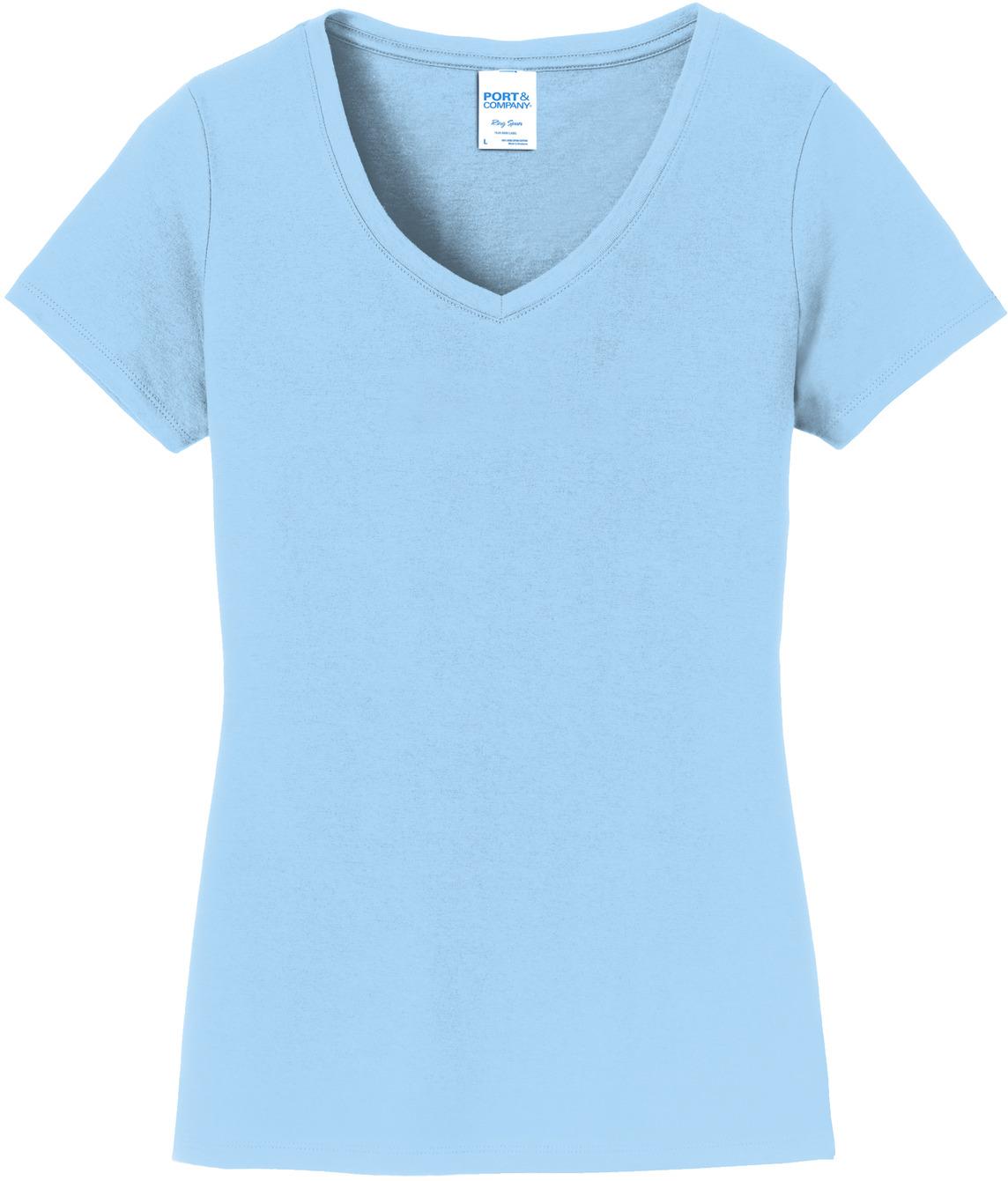 Port & Company ® Ladies Fan Favorite V-Neck Tee LPC450V Ladies Sizes XS-4XL