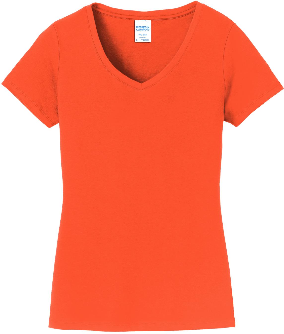 Port & Company ® Ladies Fan Favorite V-Neck Tee LPC450V Ladies Sizes XS-4XL