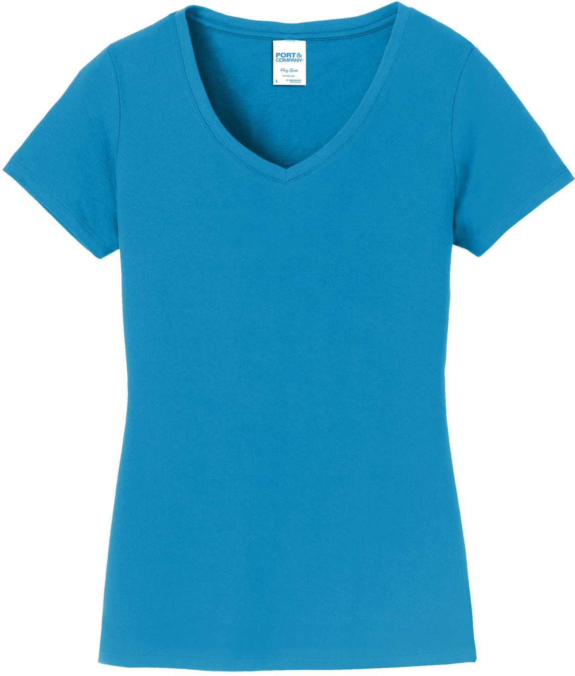 Port & Company ® Ladies Fan Favorite V-Neck Tee LPC450V Ladies Sizes XS-4XL