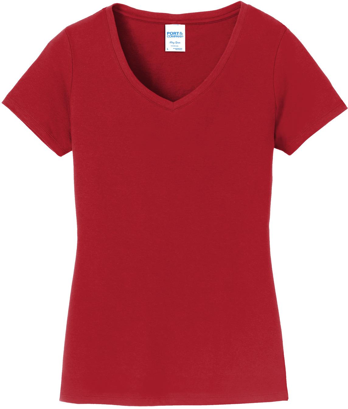 Port & Company ® Ladies Fan Favorite V-Neck Tee LPC450V Ladies Sizes XS-4XL