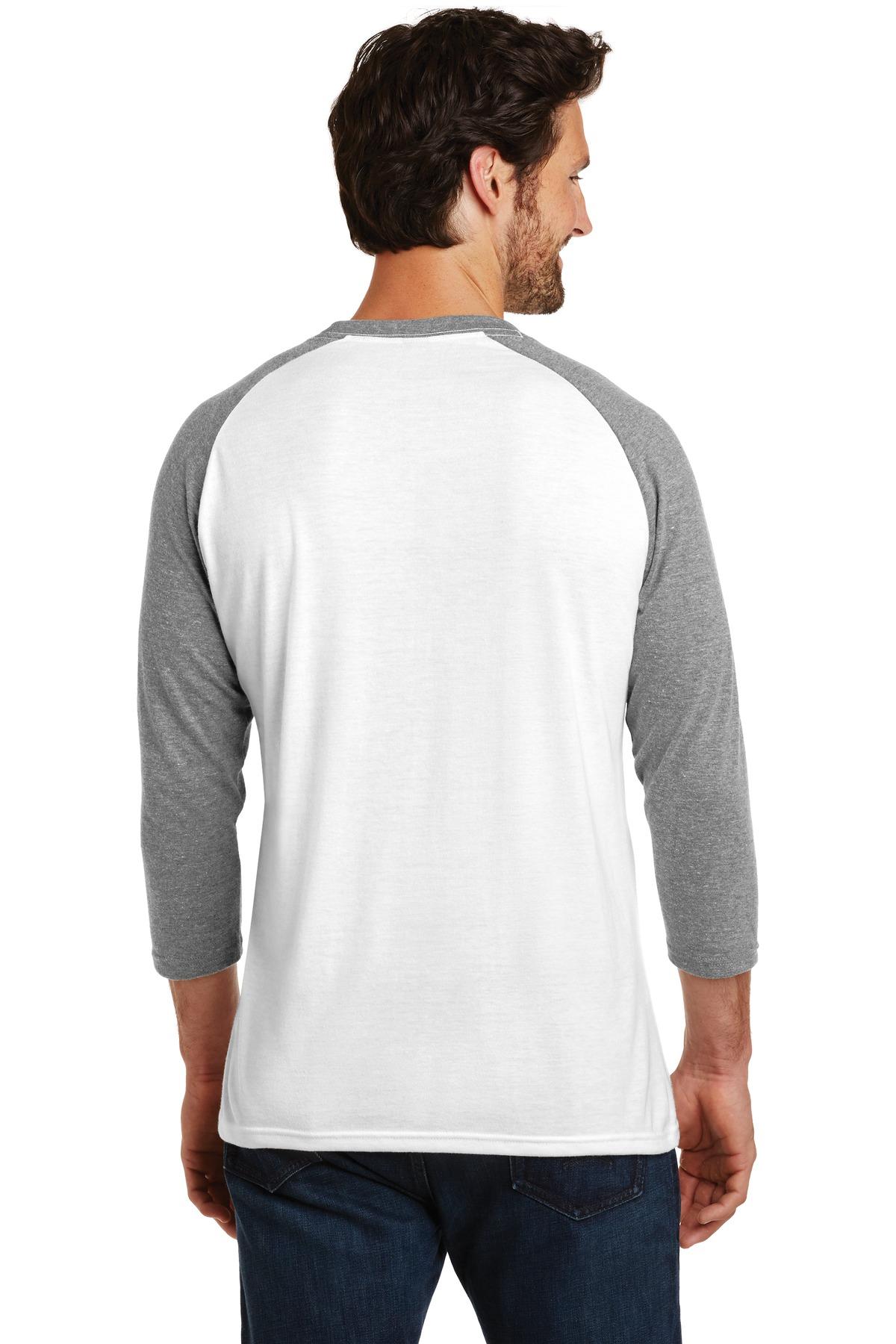 District ® Perfect Tri ® 3/4-Sleeve Raglan Mens Tee DM136 Sizes XS-4XL T-Shirt