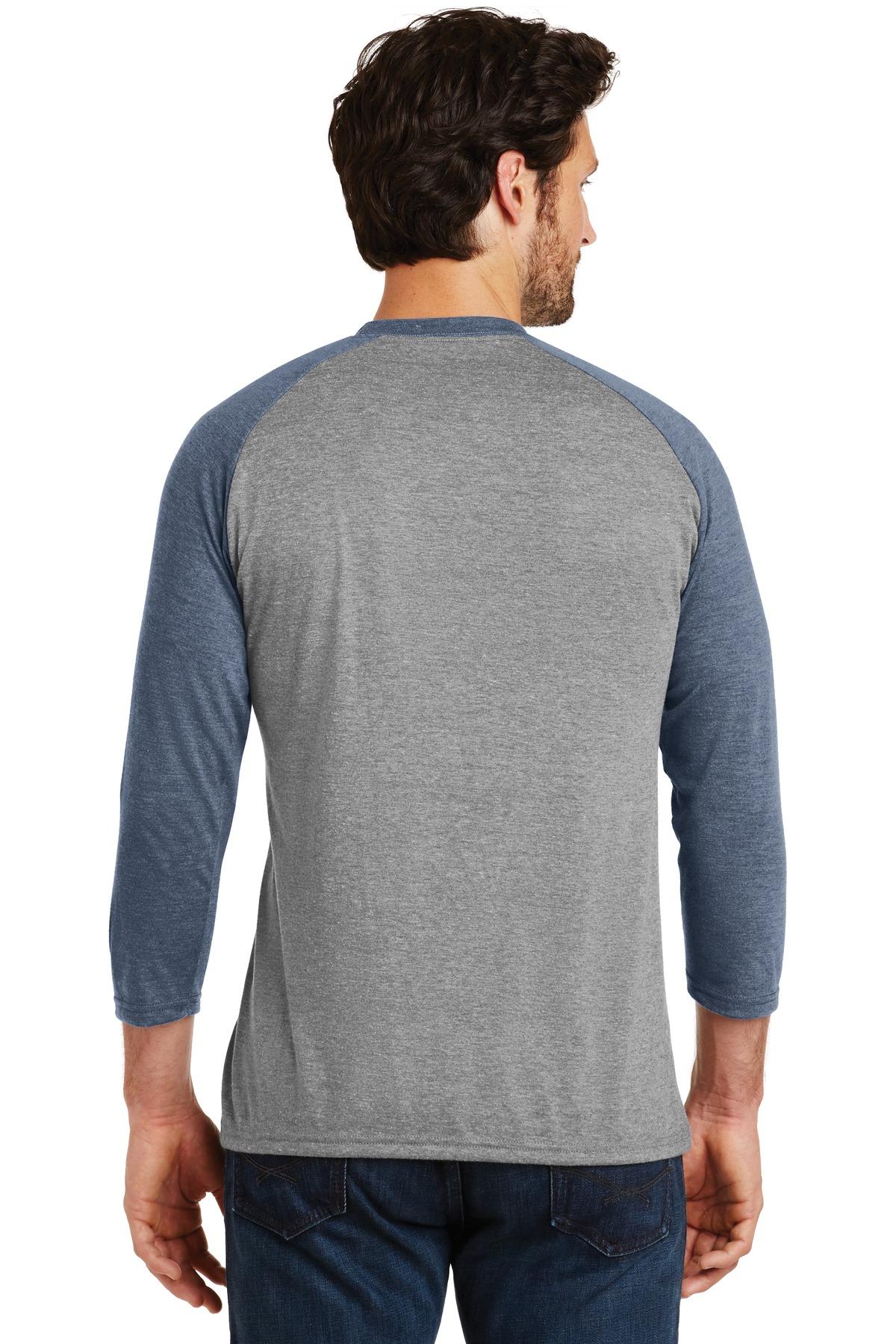 District ® Perfect Tri ® 3/4-Sleeve Raglan Mens Tee DM136 Sizes XS-4XL T-Shirt