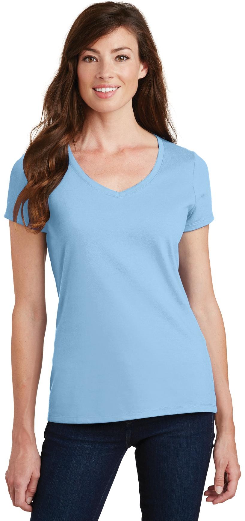 Port & Company ® Ladies Fan Favorite V-Neck Tee LPC450V Ladies Sizes XS-4XL