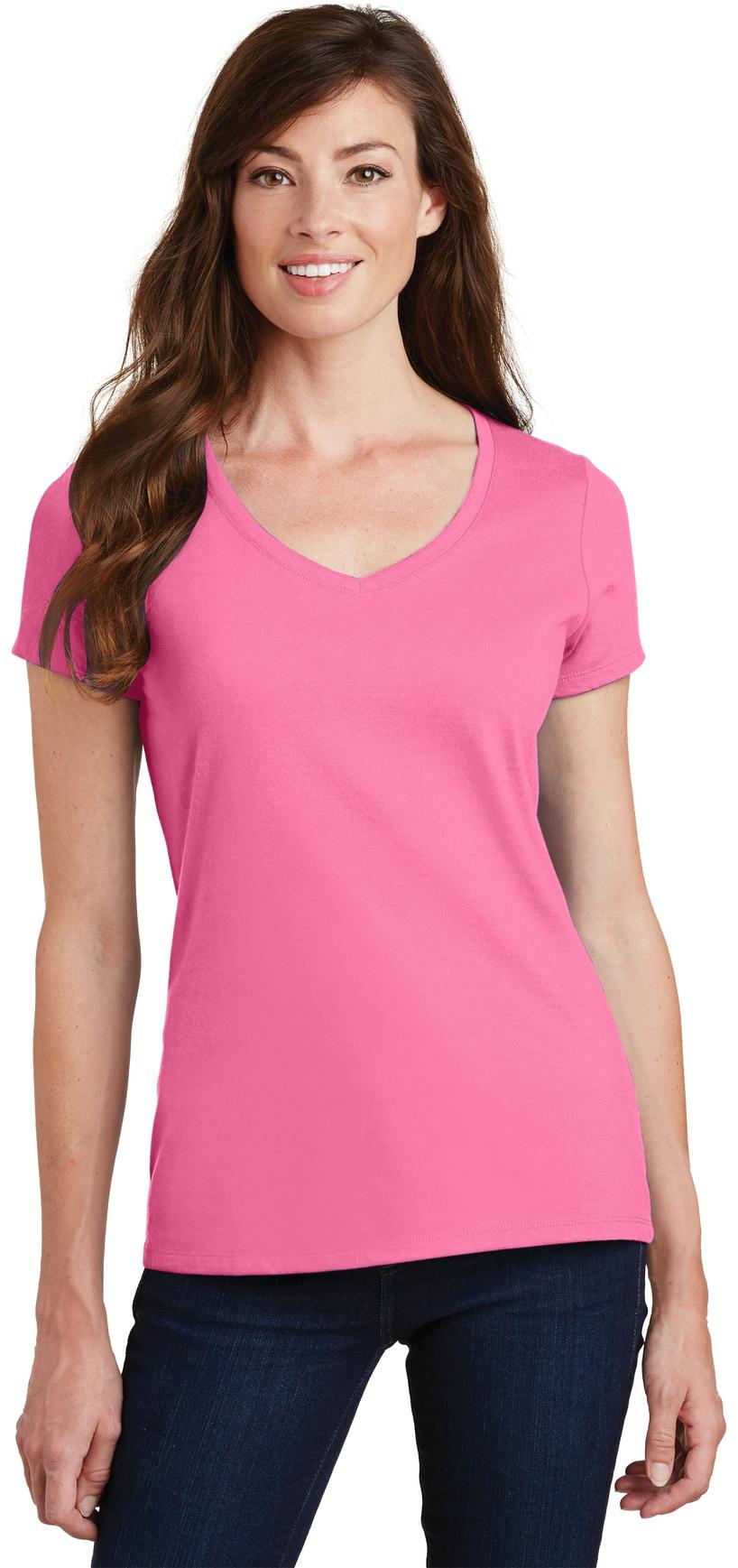 Port & Company ® Ladies Fan Favorite V-Neck Tee LPC450V Ladies Sizes XS-4XL