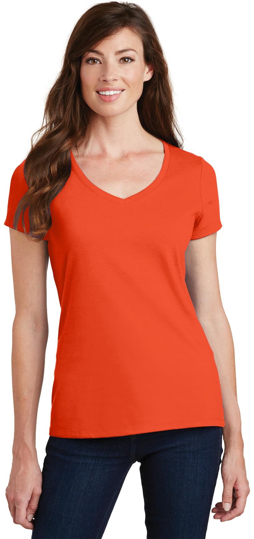 Port & Company ® Ladies Fan Favorite V-Neck Tee LPC450V Ladies Sizes XS-4XL