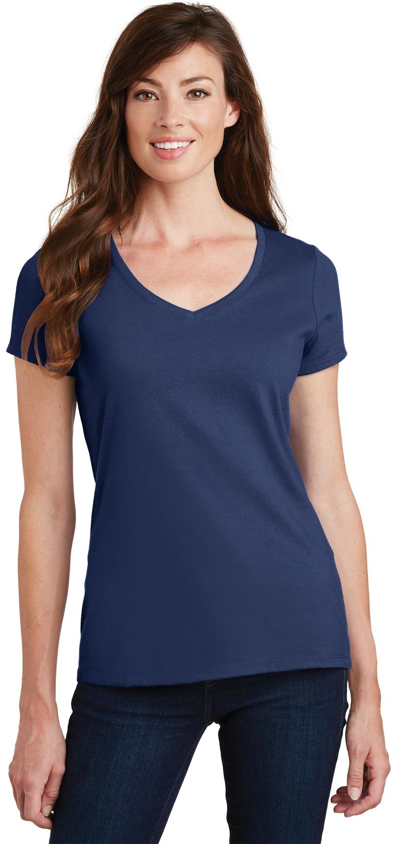 Port & Company ® Ladies Fan Favorite V-Neck Tee LPC450V Ladies Sizes XS-4XL