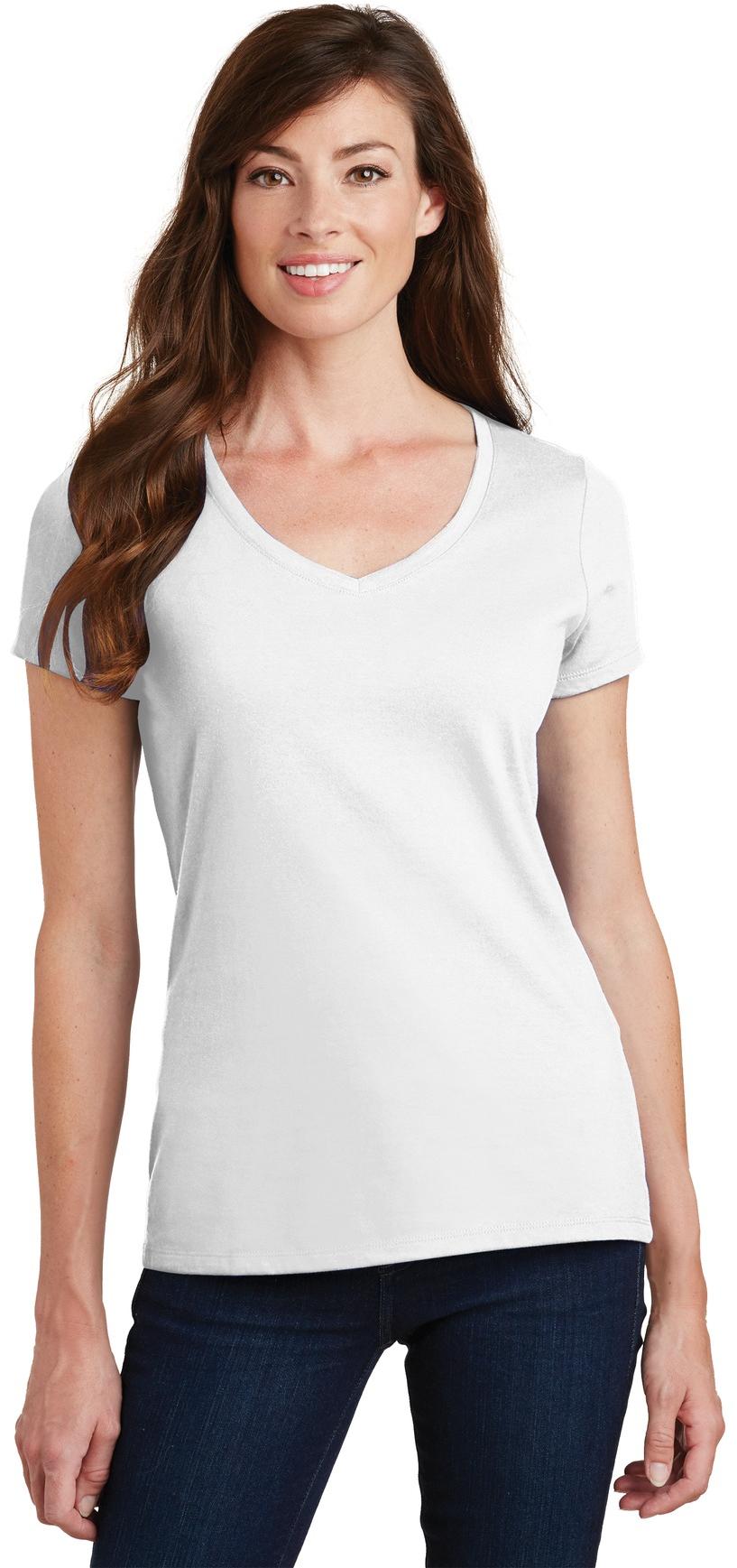 Port & Company ® Ladies Fan Favorite V-Neck Tee LPC450V Ladies Sizes XS-4XL