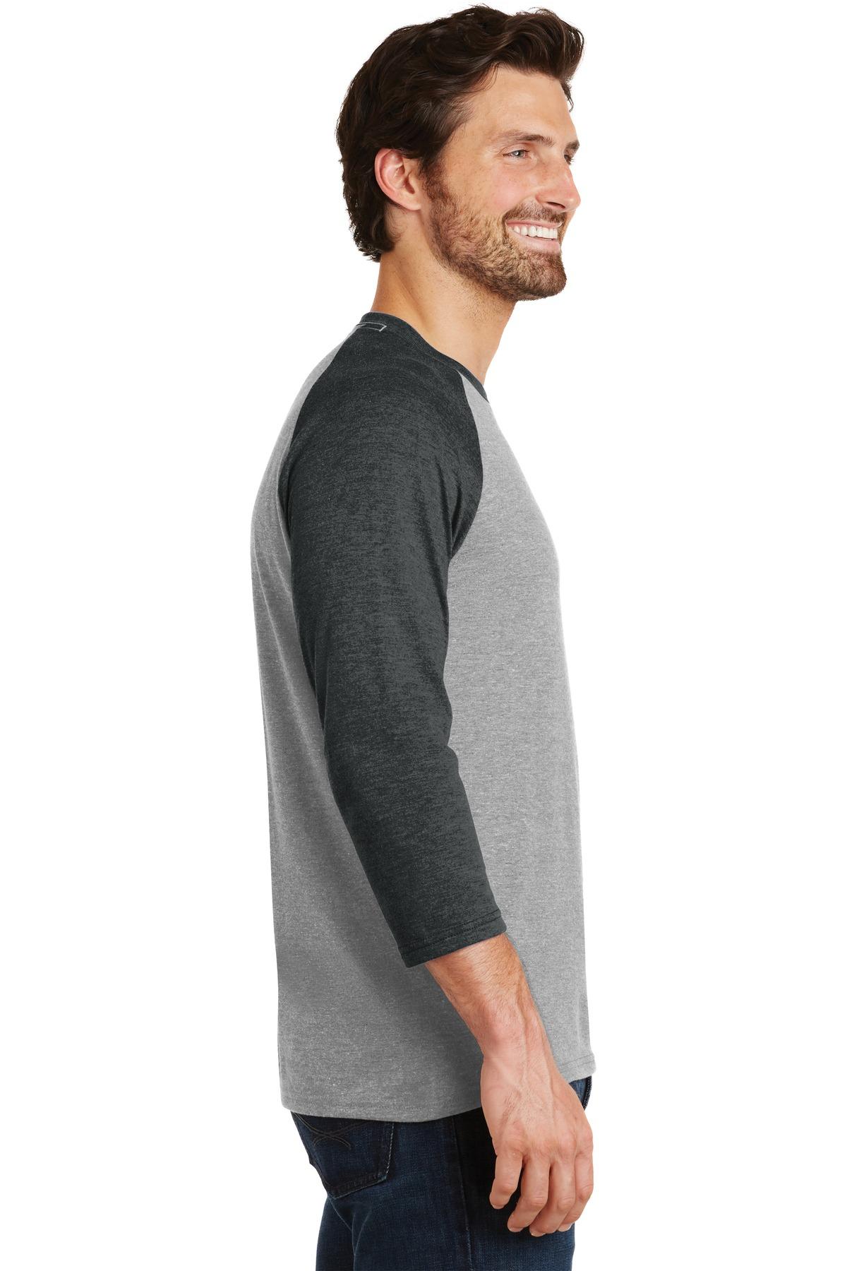 District ® Perfect Tri ® 3/4-Sleeve Raglan Mens Tee DM136 Sizes XS-4XL T-Shirt