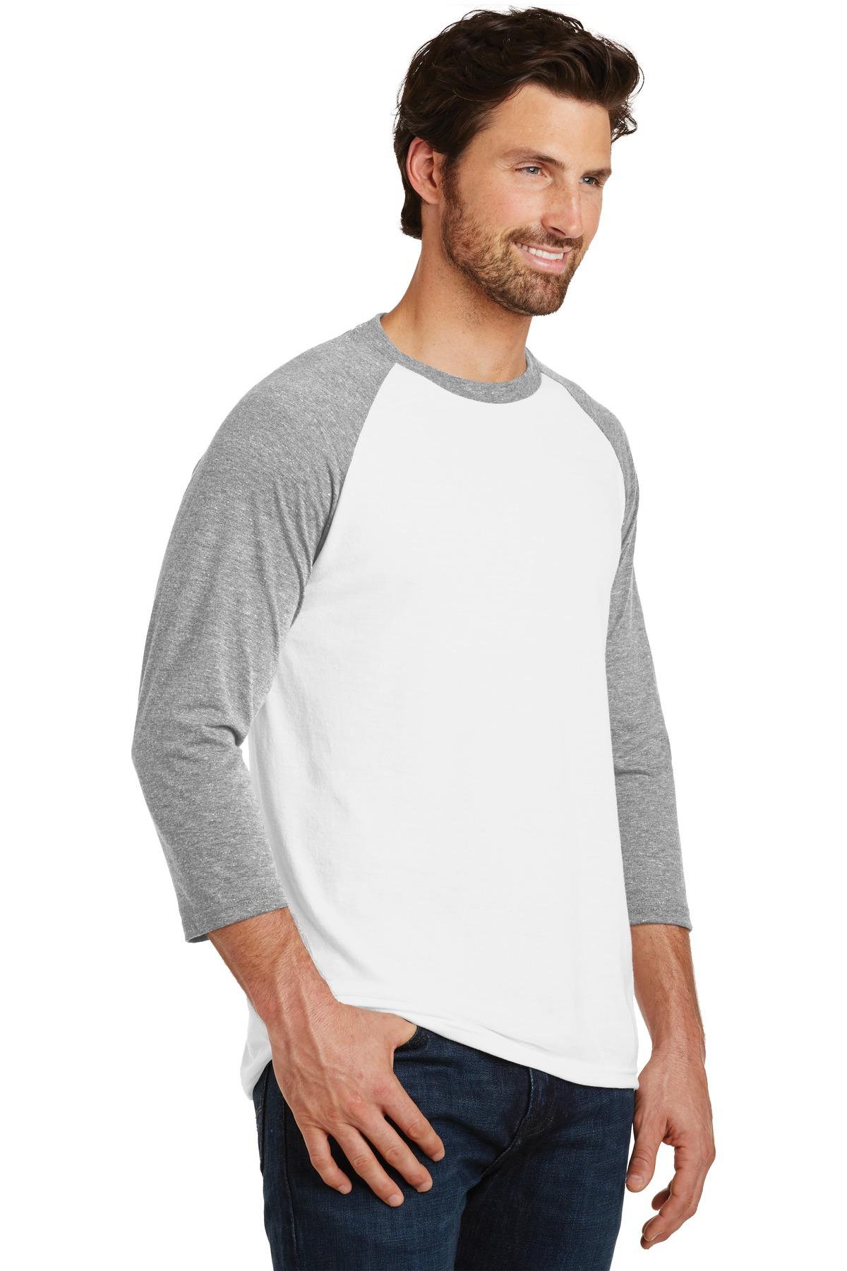 District ® Perfect Tri ® 3/4-Sleeve Raglan Mens Tee DM136 Sizes XS-4XL T-Shirt