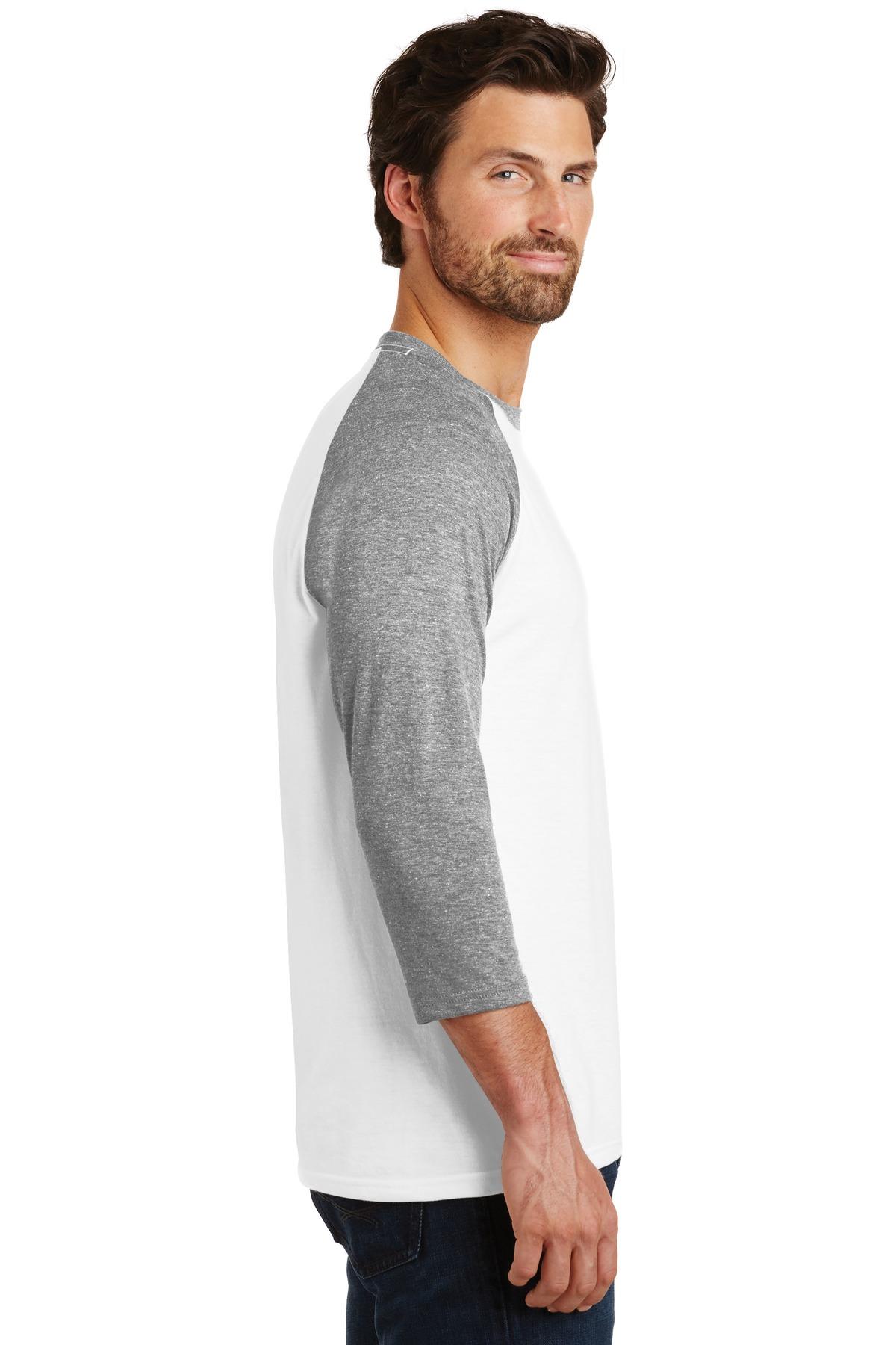 District ® Perfect Tri ® 3/4-Sleeve Raglan Mens Tee DM136 Sizes XS-4XL T-Shirt