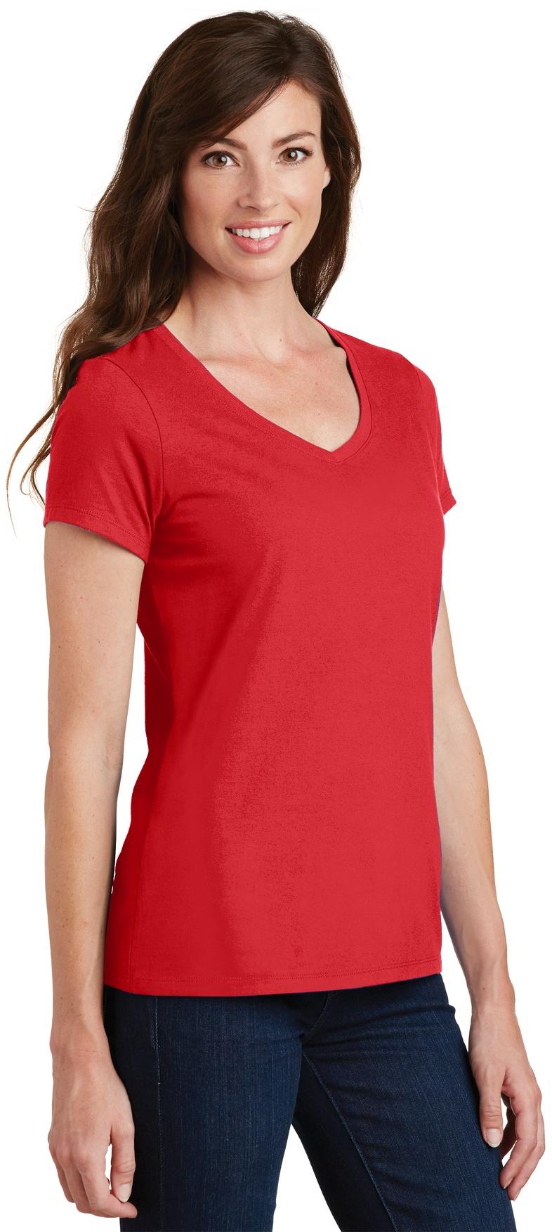 Port & Company ® Ladies Fan Favorite V-Neck Tee LPC450V Ladies Sizes XS-4XL