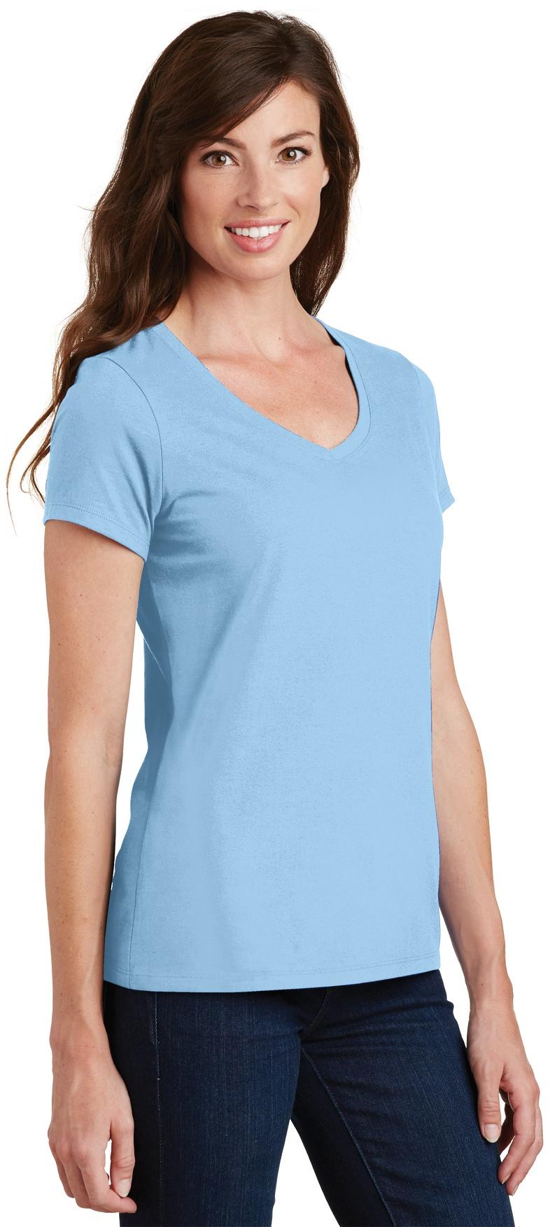 Port & Company ® Ladies Fan Favorite V-Neck Tee LPC450V Ladies Sizes XS-4XL