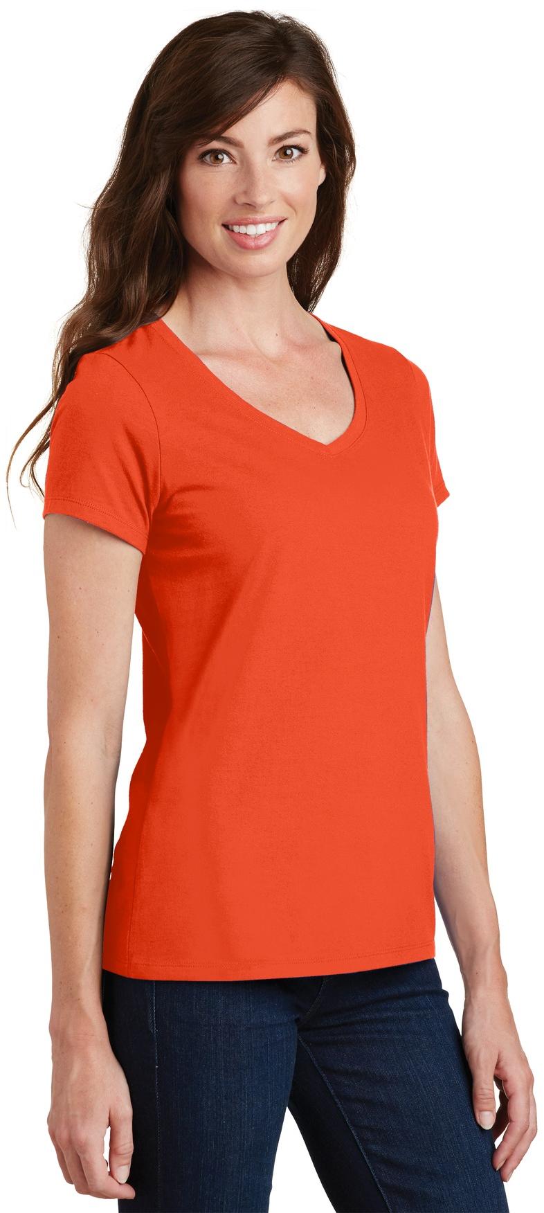 Port & Company ® Ladies Fan Favorite V-Neck Tee LPC450V Ladies Sizes XS-4XL