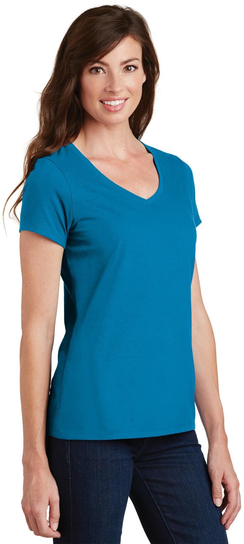 Port & Company ® Ladies Fan Favorite V-Neck Tee LPC450V Ladies Sizes XS-4XL