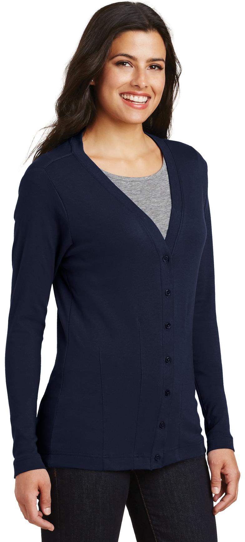 Port Authority ® Ladies Modern Stretch Cotton Cardigan L515 Womens Sizes XS-4XL