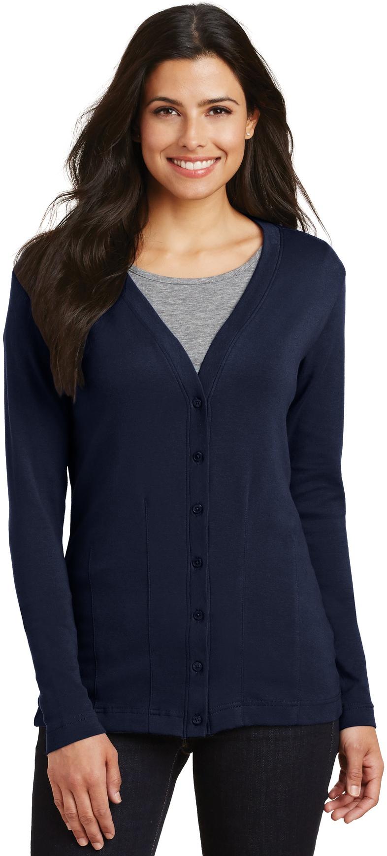 Port Authority ® Ladies Modern Stretch Cotton Cardigan L515 Womens Sizes XS-4XL