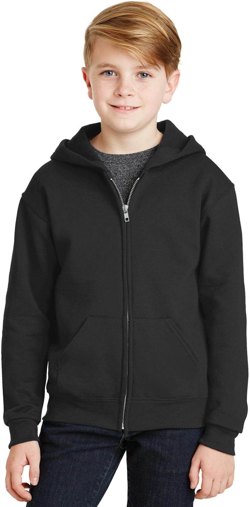 Jerzees ® - Youth NuBlend ® Full-Zip Hooded Sweatshirt Kids Sizes S-XL 993B - Picture 2 of 13