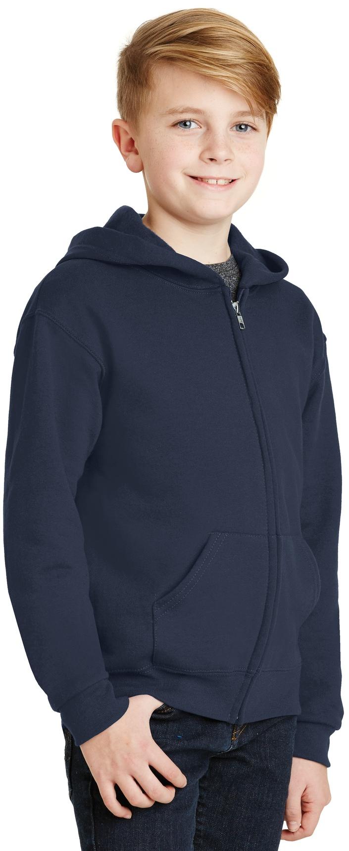 Jerzees ® - Youth NuBlend ® Full-Zip Hooded Sweatshirt Kids Sizes S-XL 993B - Picture 9 of 13