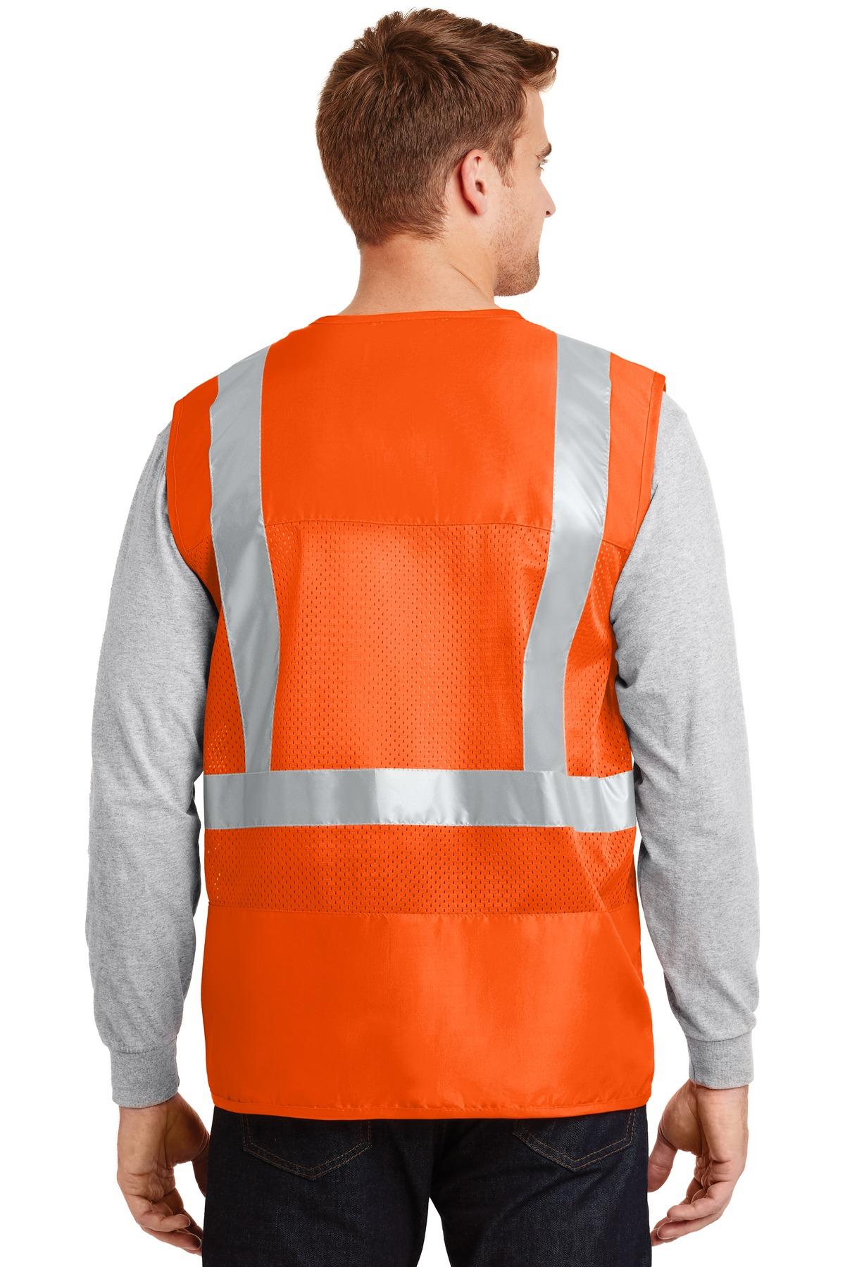 CornerStone ® ANSI 107 Class 2 Mesh Back Woven Safety Vest CSV405 S-4XL - Picture 5 of 13