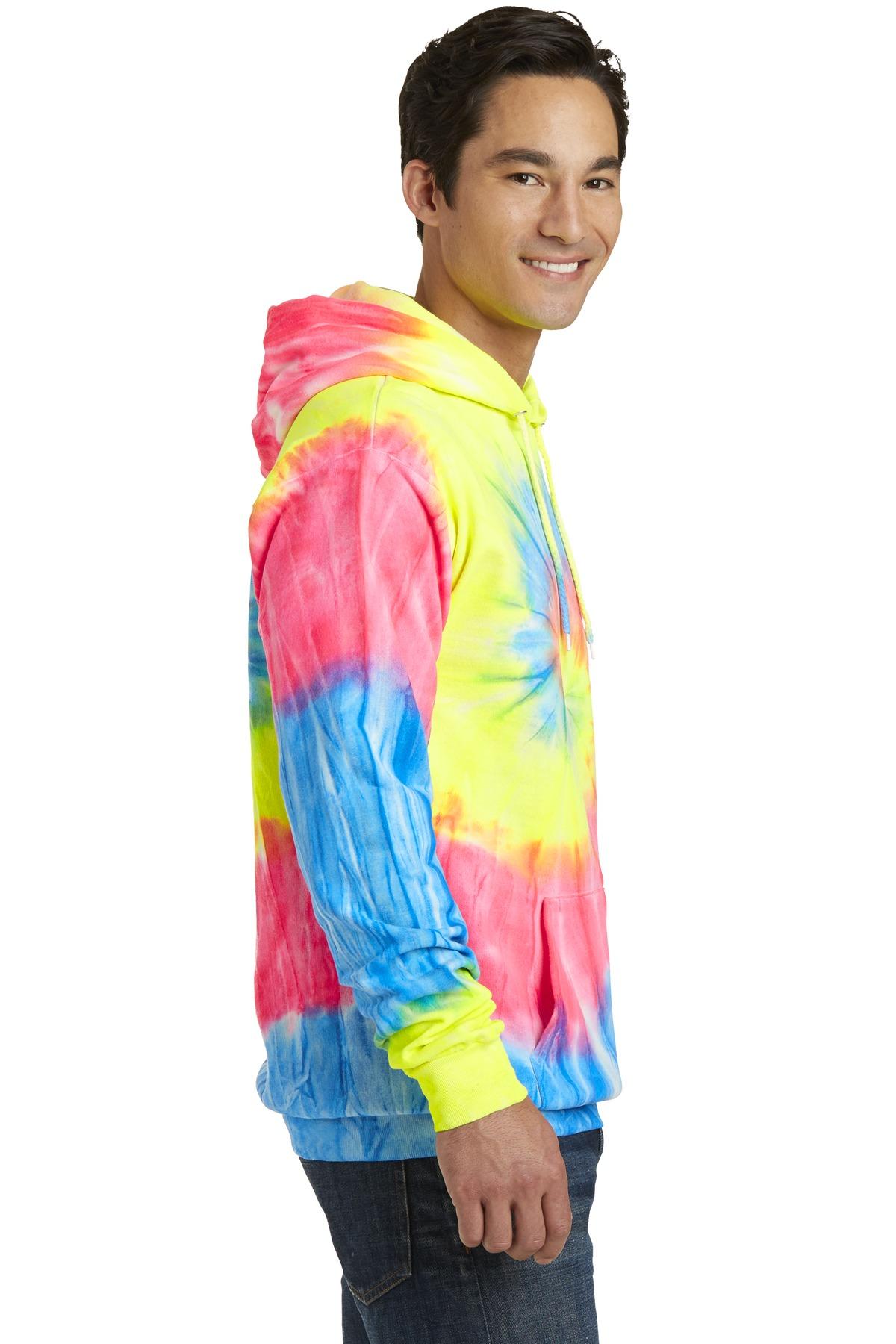 Port & Company ® Tie-Dye Pullover Hooded Sweatshirt PC146 Mens Sizes S-4XL - Picture 22 of 55