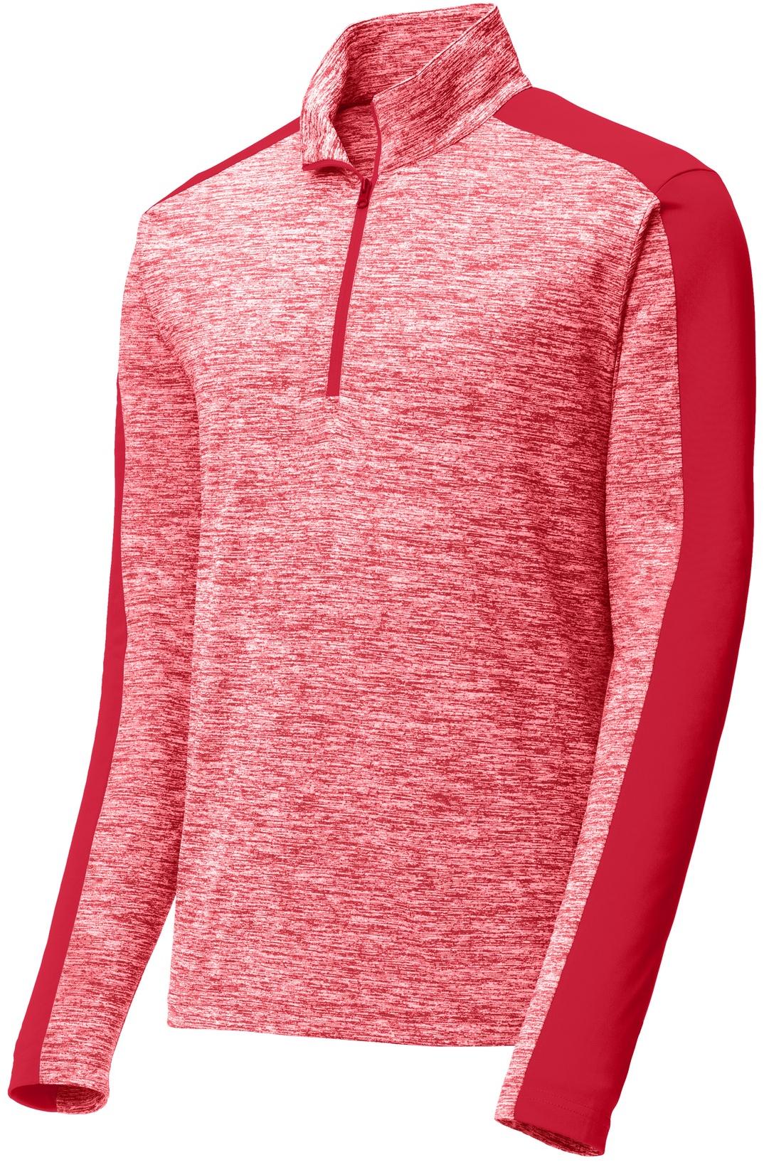Sport-Tek ® PosiCharge ® Electric Heather Colorblock 1/4-Zip Pullover ST397 - 第 12/31 張圖片