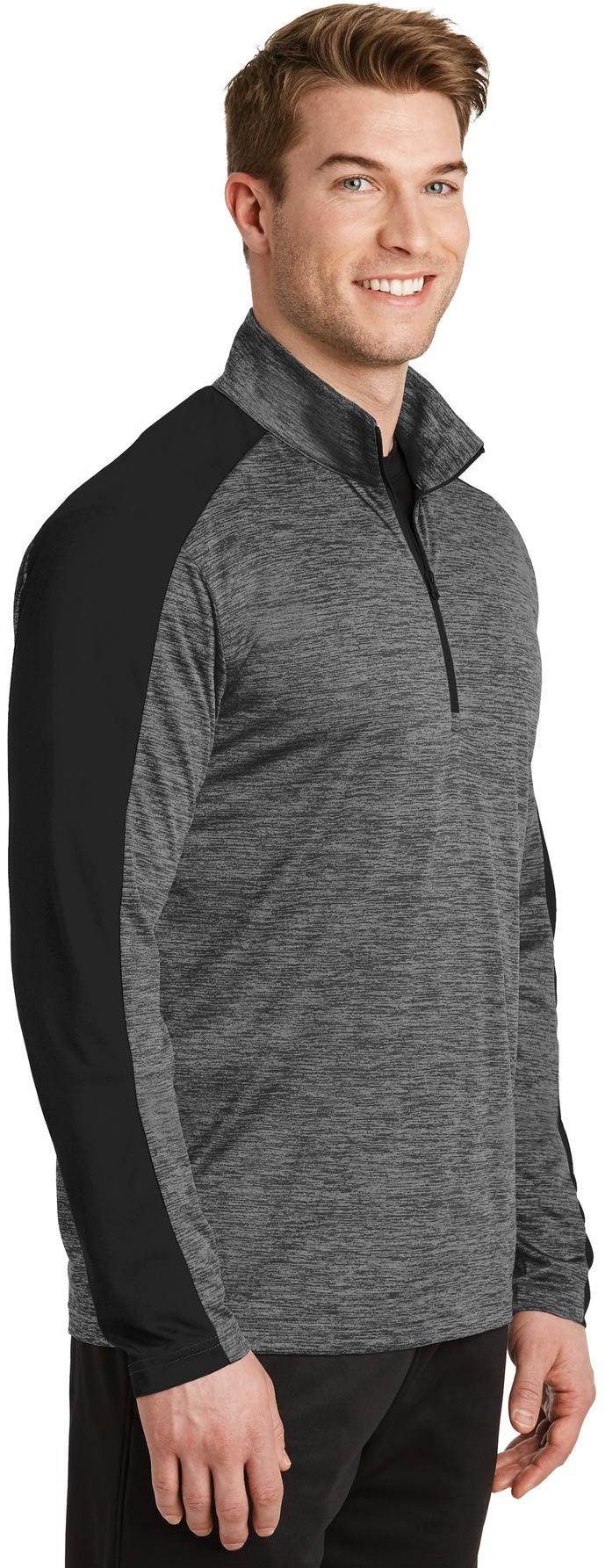 Sport-Tek ® PosiCharge ® Electric Heather Colorblock 1/4-Zip Pullover ST397 - 第 15/31 張圖片