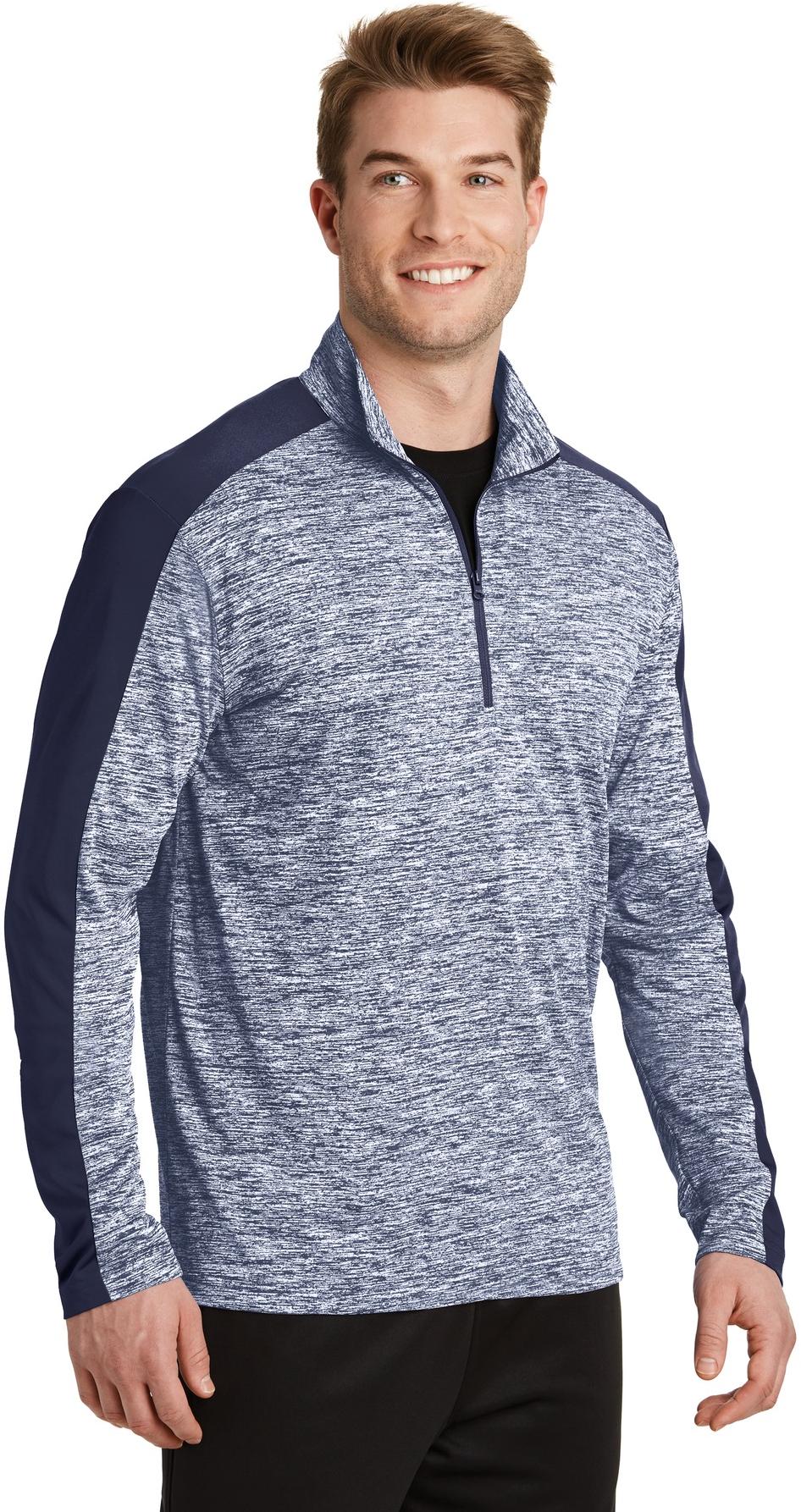 Sport-Tek ® PosiCharge ® Electric Heather Colorblock 1/4-Zip Pullover ST397 - 第 21/31 張圖片