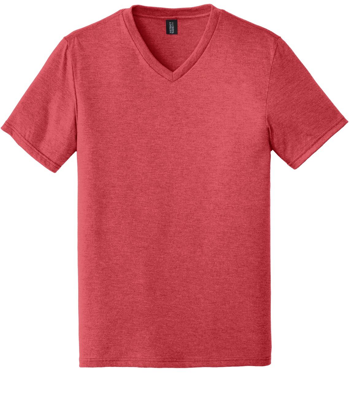 Camiseta District ® Perfect Tri ® cuello en V para hombre DT1350 tallas XS-4XL - Imagen 12 de 21
