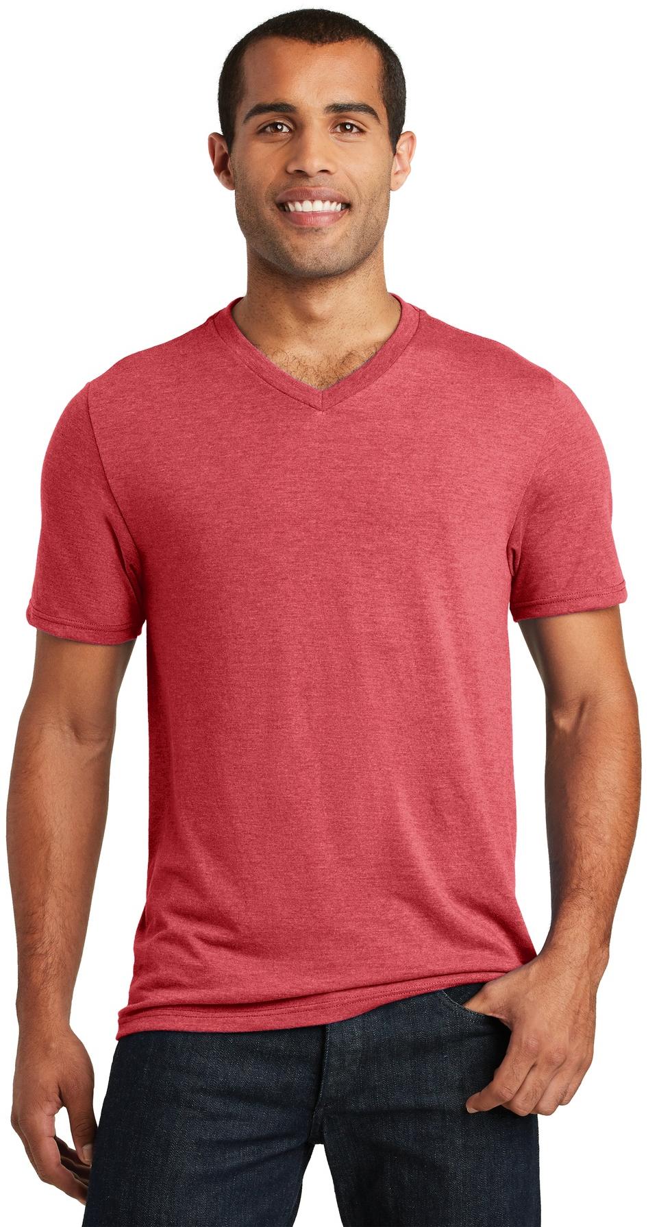 Camiseta District ® Perfect Tri ® cuello en V para hombre DT1350 tallas XS-4XL - Imagen 10 de 21