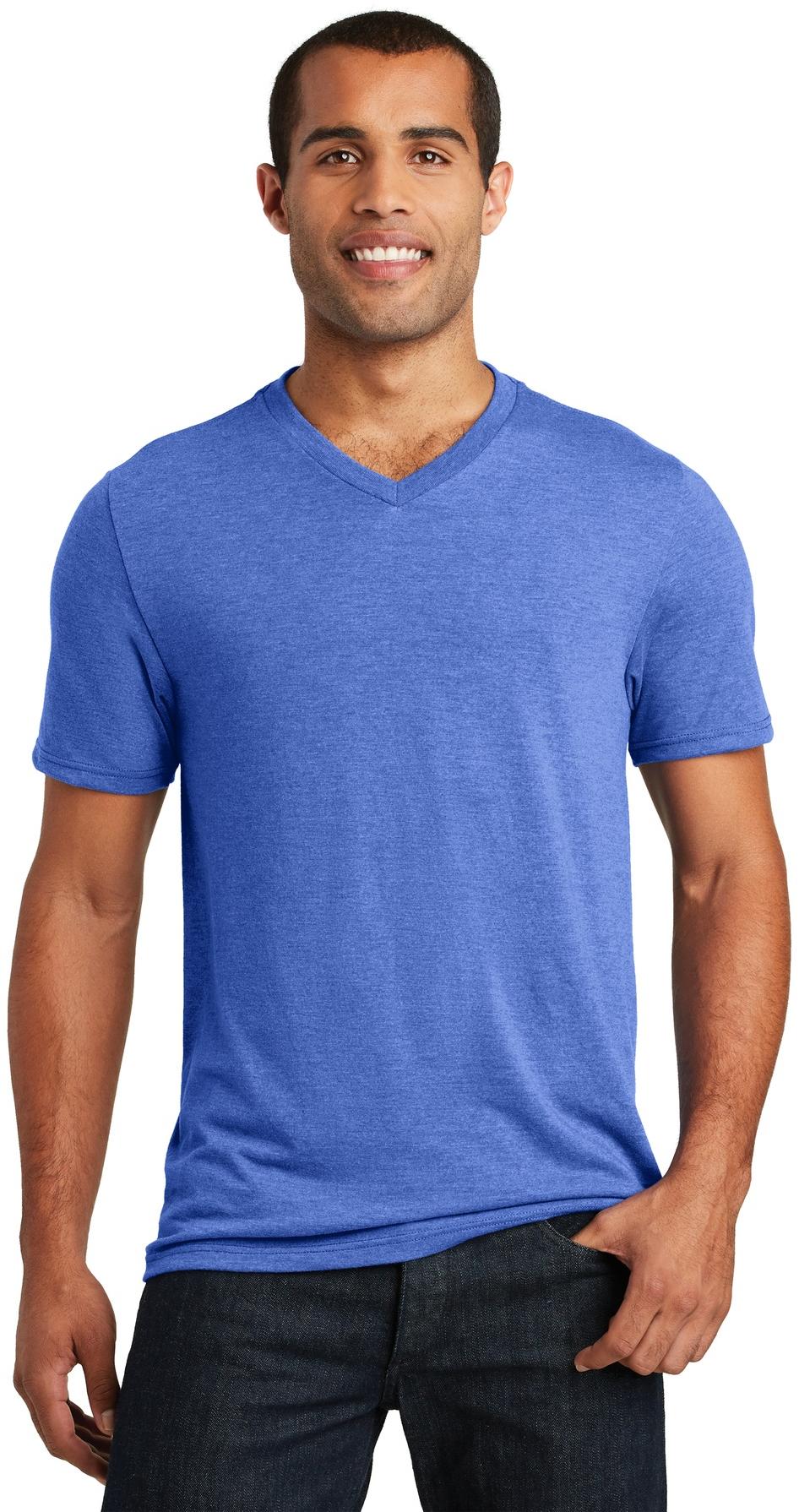Camiseta District ® Perfect Tri ® cuello en V para hombre DT1350 tallas XS-4XL - Imagen 14 de 21
