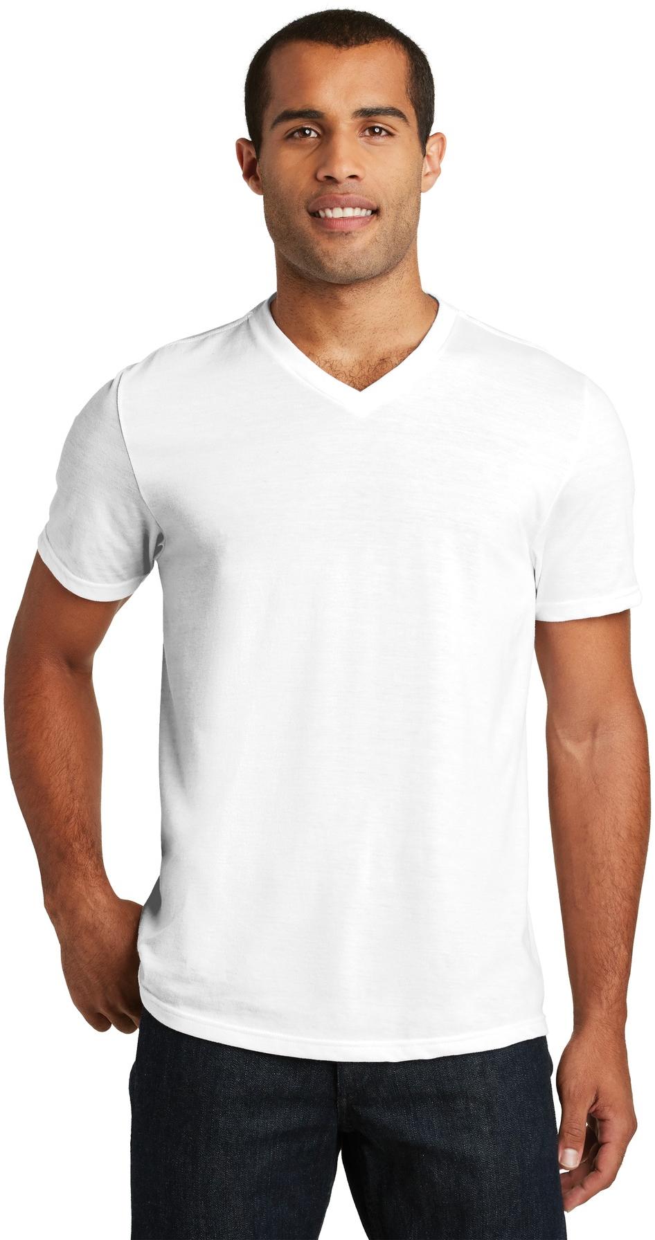 Camiseta District ® Perfect Tri ® cuello en V para hombre DT1350 tallas XS-4XL - Imagen 18 de 21