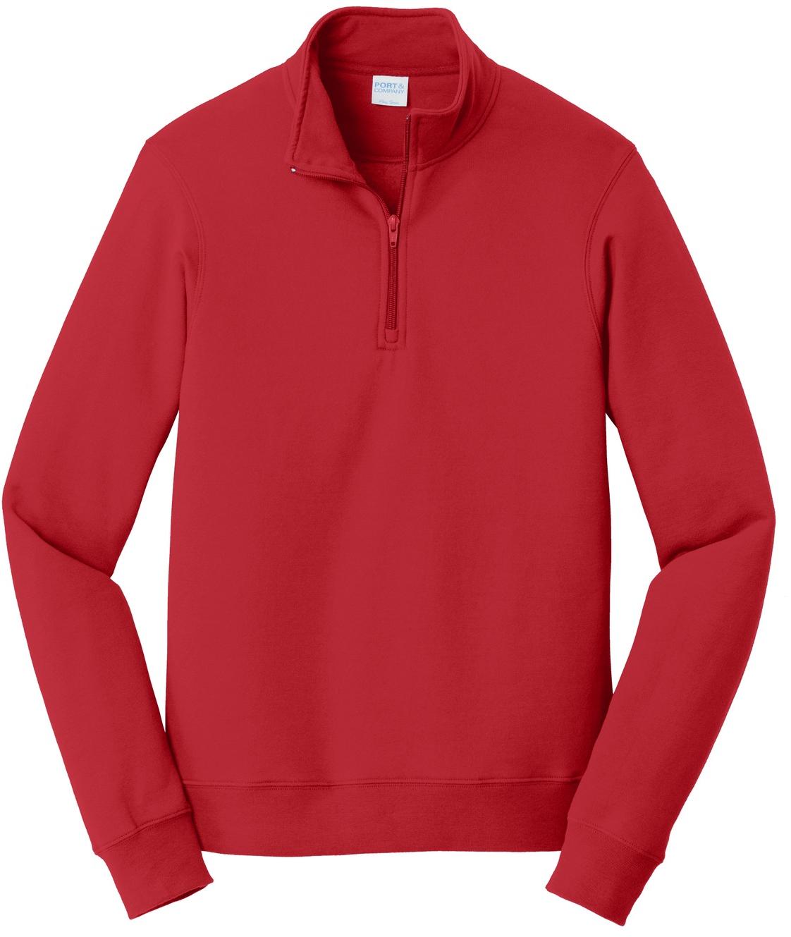 Port & Company® Fan Favorite Fleece 1/4-Zip Pullover Sweatshirt PC850Q XS-4XL