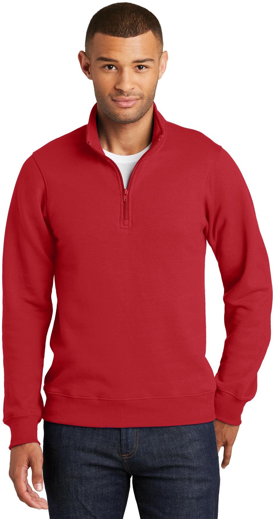 Port & Company® Fan Favorite Fleece 1/4-Zip Pullover Sweatshirt PC850Q XS-4XL