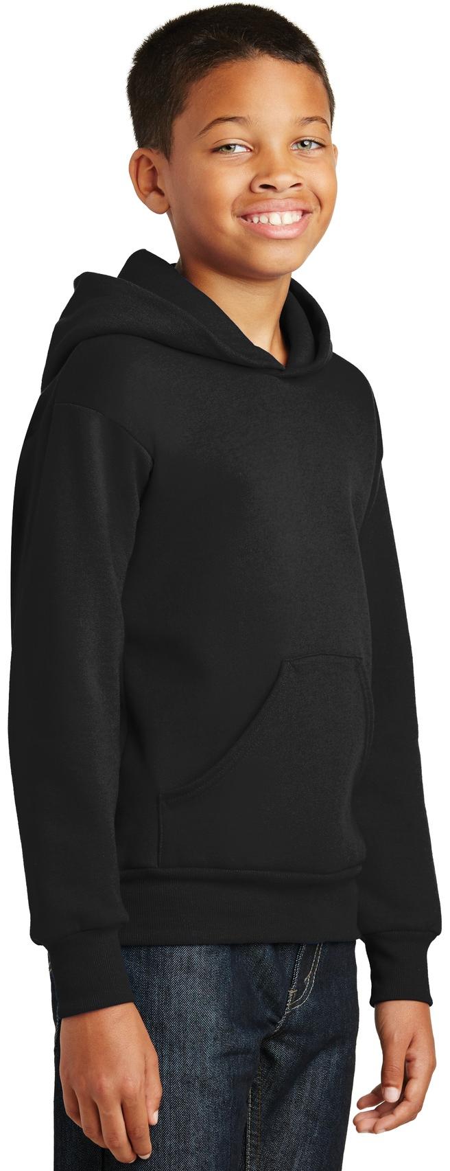 Hanes ® - Youth EcoSmart ® Pullover Hooded Sweatshirt Kids Sizes XS-XL P470 - Picture 3 of 25